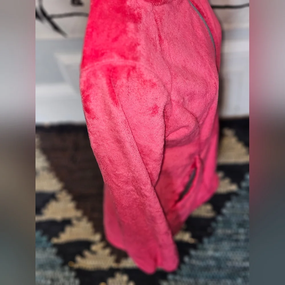 Like New The North Face Girl's Vibrant Pink Jacket Sz 14/16